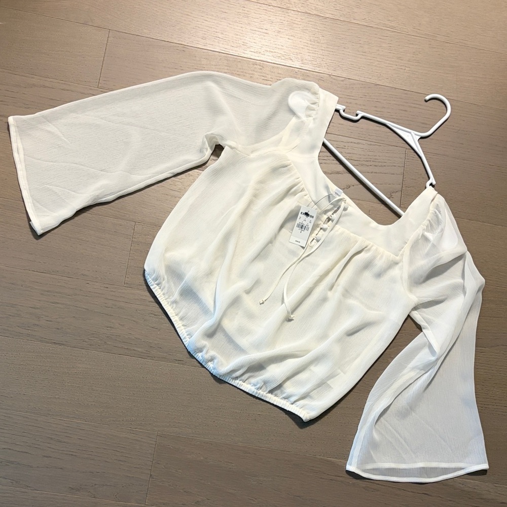 Elegant White Women's Express Top